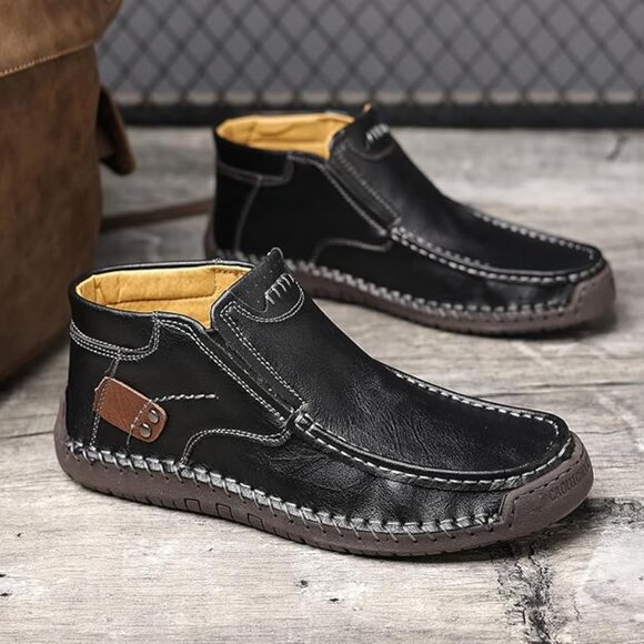 NEW! Mens Business High-top Loafers Casual Slip, Lightweight Dress Shoes main image 4